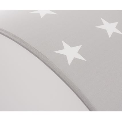 Plafoniera per bambini STARS GREY 2xE27/60W/230V grigio