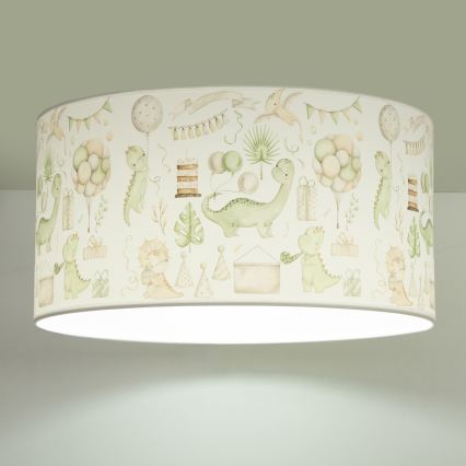 Plafoniera per cameretta KIDS ROOM 1xE27/60W/230V Ø 40 cm dinosauro