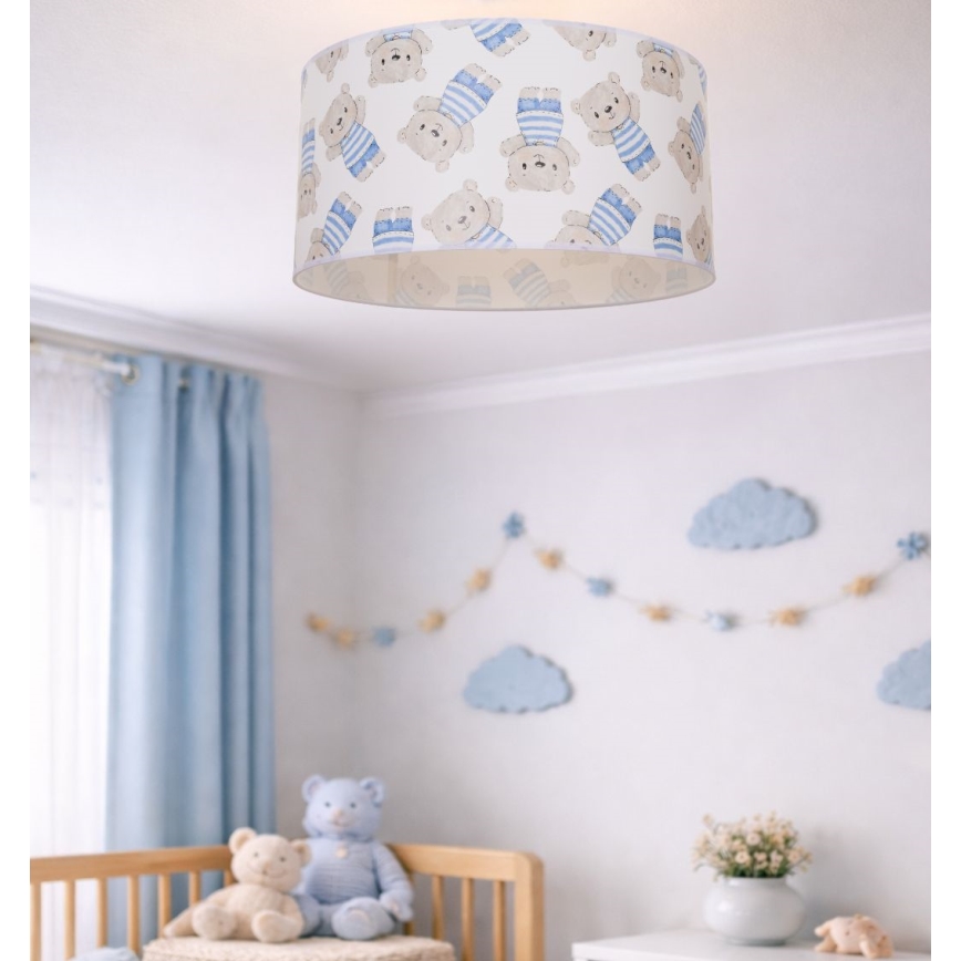 Plafoniera per cameretta KIDS ROOM 1xE27/60W/230V Ø 40 cm orsetto