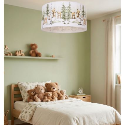 Plafoniera per cameretta KIDS ROOM 1xE27/60W/230V, Ø 40 cm, tema animali