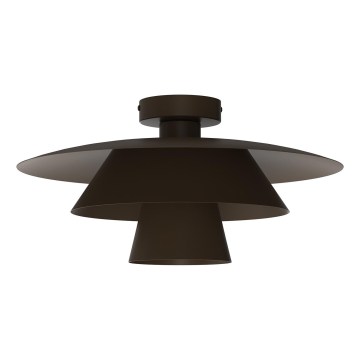 Plafoniera PLATO 1xE27/15W/230V, diam. 32 cm, marrone