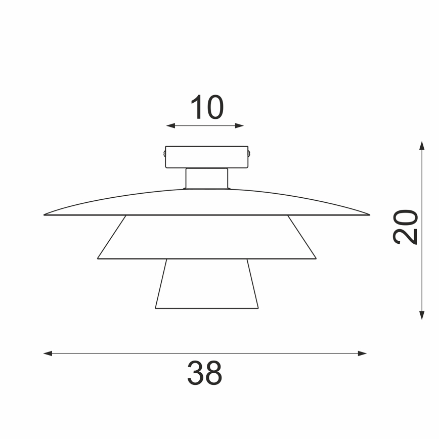 Plafoniera PLATO 1xE27/15W/230V Ø 32 cm beige