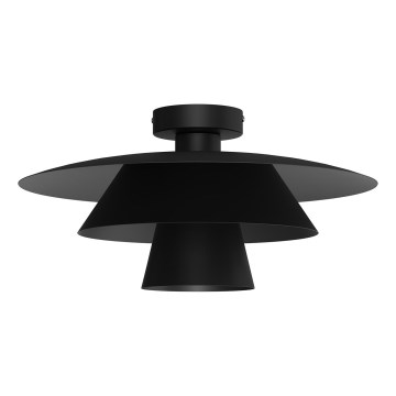 Plafoniera PLATO 1xE27/15W/230V Ø 32 cm nera