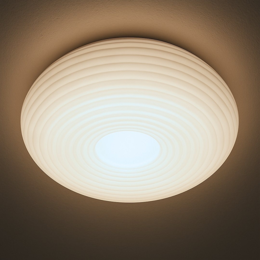 Plafoniera PULSO 3xE27/15W/230V diam. 42 cm bianca