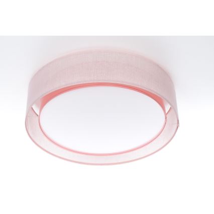 Plafoniera PURO 2xE27/40W/230V Ø 60 cm rosa