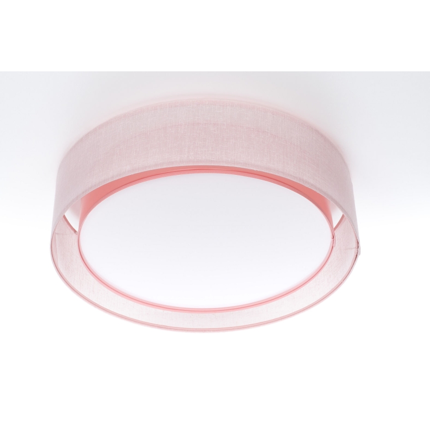 Plafoniera PURO 2xE27/40W/230V Ø 60 cm rosa