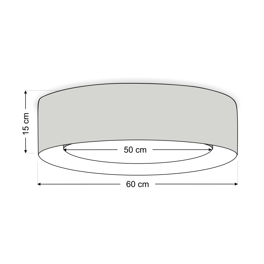 Plafoniera PURO 2xE27/40W/230V Ø 60 cm rosa