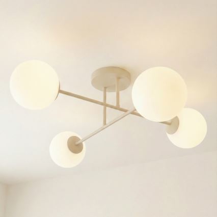 Plafoniera ROMA 4xE14/10W/230V beige