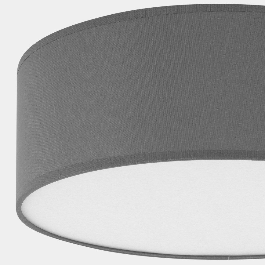 Plafoniera RONDO 4xE27/15W/230V d. 45 cm grigia