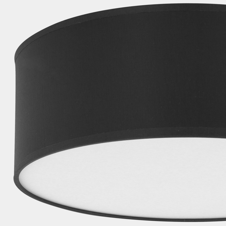 Plafoniera  RONDO 4xE27/15W/230V d. 45 cm nera