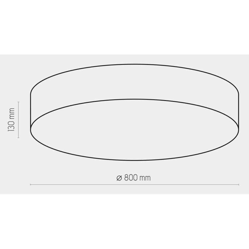 Plafoniera RONDO 6xE27/15W/230V d. 80 cm bianca