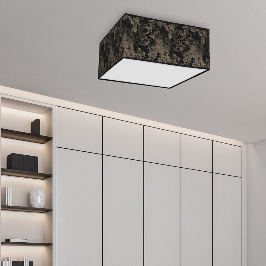 Plafoniera SATINO 2xE27/60W/230V nera/oro