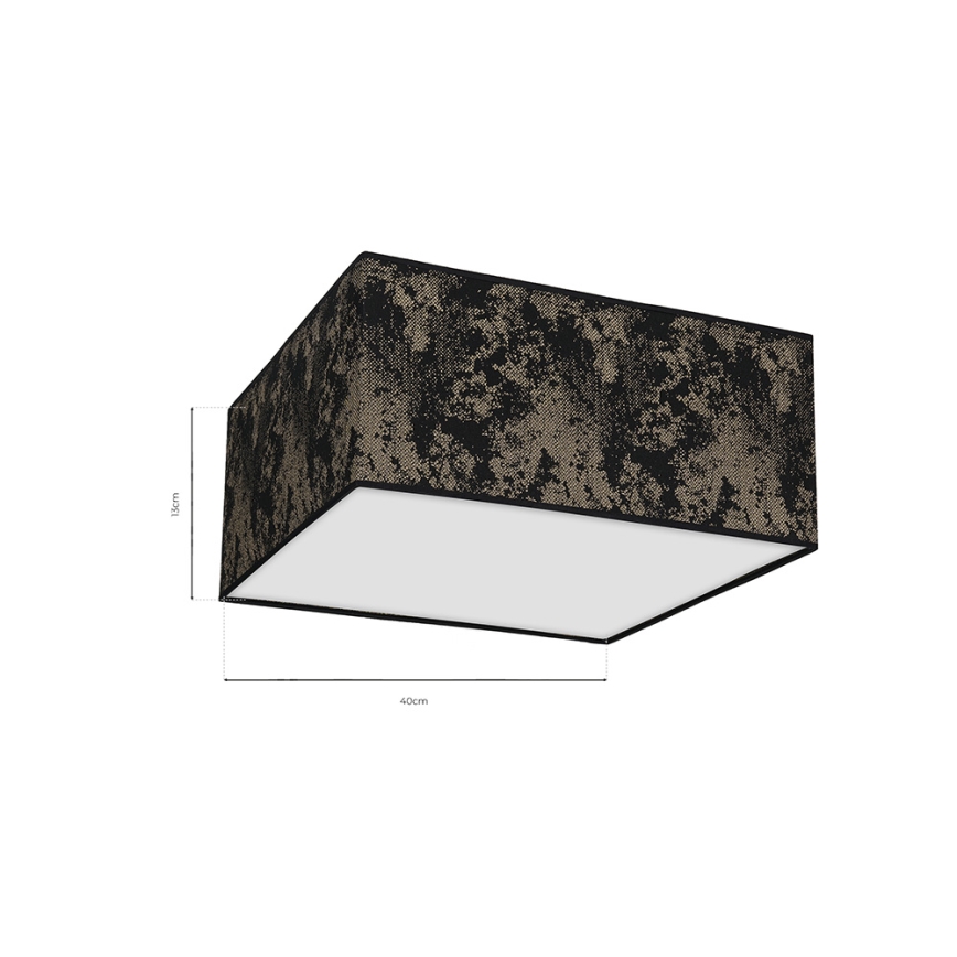 Plafoniera SATINO 2xE27/60W/230V nera/oro