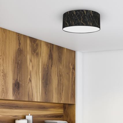 Plafoniera SENSO 2xE27/60W/230V nera/oro d. 40 cm
