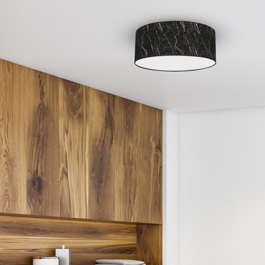 Plafoniera SENSO 2xE27/60W/230V nera/oro d. 40 cm
