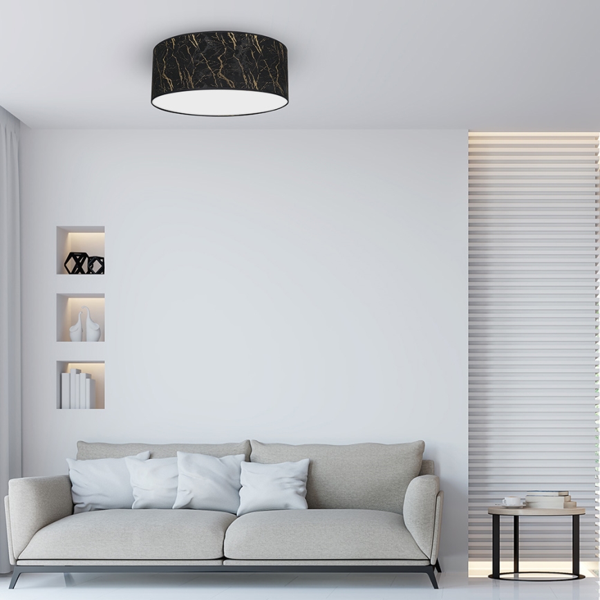 Plafoniera SENSO 2xE27/60W/230V nera/oro d. 40 cm