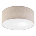 Plafoniera SIRJA 1xE27/15W/230V Ø 35 cm beige