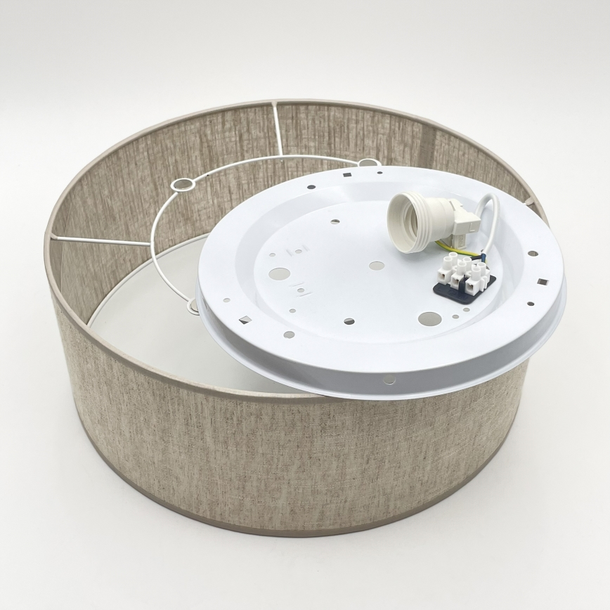 Plafoniera SIRJA 1xE27/15W/230V Ø 35 cm beige