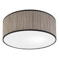 Plafoniera SIRJA 2xE27/15W/230V, diametro 35 cm, marrone
