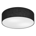 Plafoniera SIRJA 2xE27/15W/230V Ø 45 cm, nero