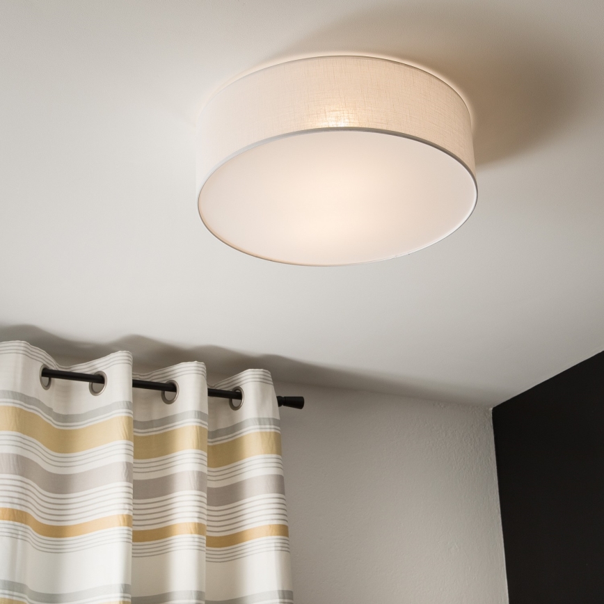 Plafoniera SIRJA 2xE27/60W/230V d. 45 cm bianco