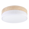 Plafoniera SIRJA BOHO 2xE27/15W/230V Ø 45 cm beige/bianco