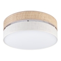 Plafoniera SIRJA BOHO 2xE27/15W/230V Ø 45 cm beige/crema