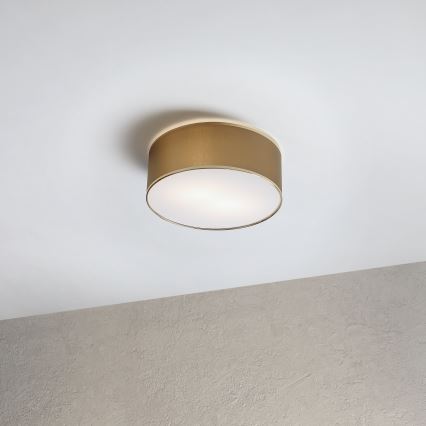 Plafoniera SIRJA DOUBLE 2xE14/15W/230V diametro 35 cm marrone/oro