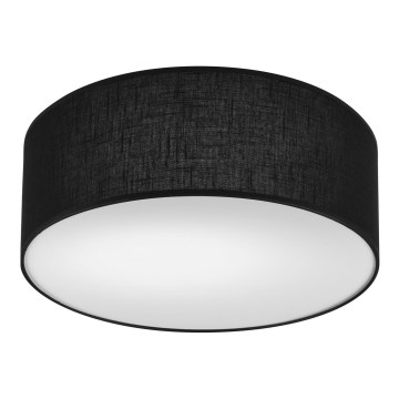 Plafoniera SIRJA DOUBLE 2xE27/15W/230V diametro 35 cm nero
