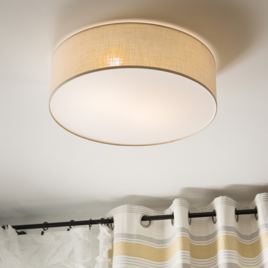 Plafoniera SIRJA DOUBLE 4xE27/15W/230V diametro 45 cm color crema