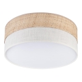 Plafoniera SIRJA DOUBLE BOHO 2xE14/15W/230V Ø 35 cm beige/crema