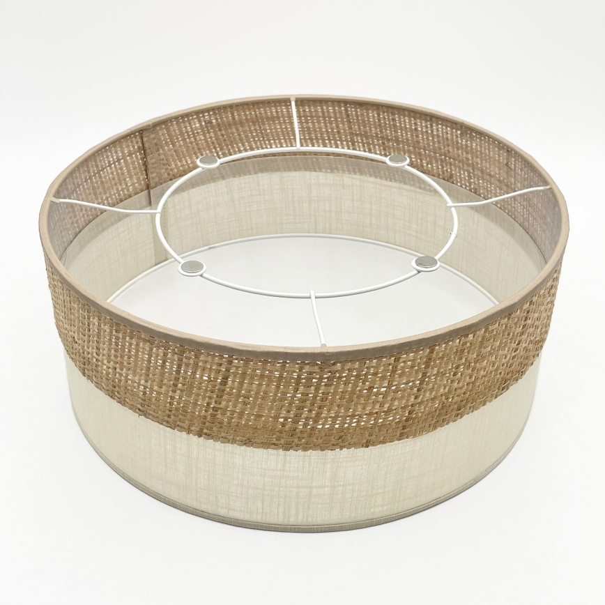 Plafoniera SIRJA DOUBLE BOHO 2xE14/15W/230V Ø 35 cm beige/crema
