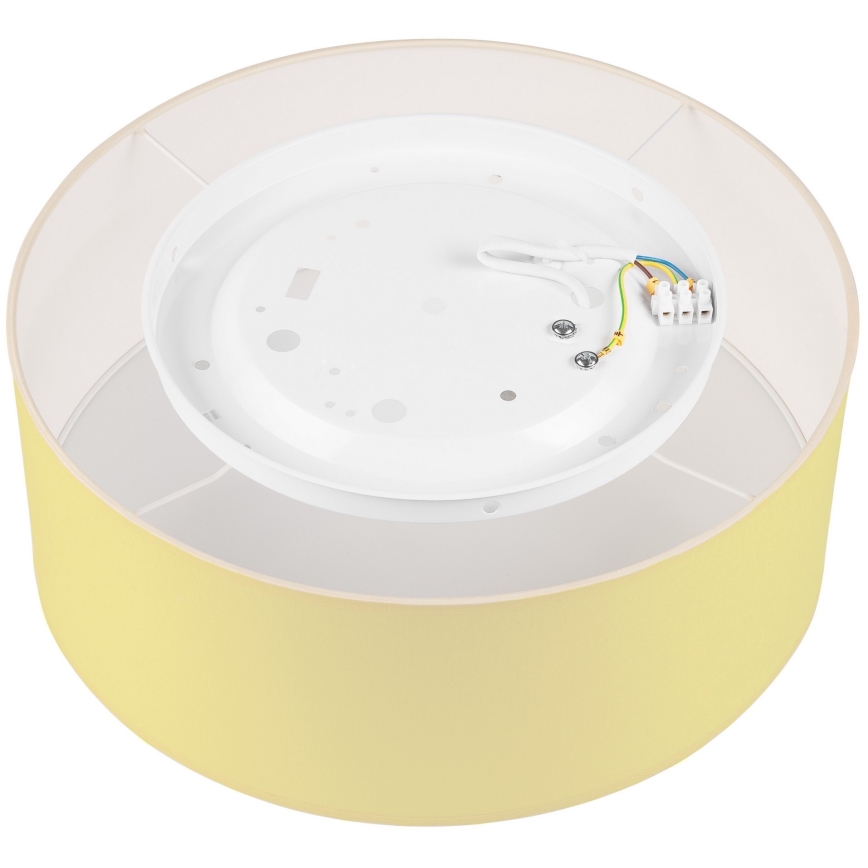 Plafoniera SIRJA PASTEL 1xE27/60W/230V diametro 35 cm giallo