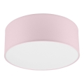 Plafoniera SIRJA PASTEL 1xE27/60W/230V diametro 35 cm rosa
