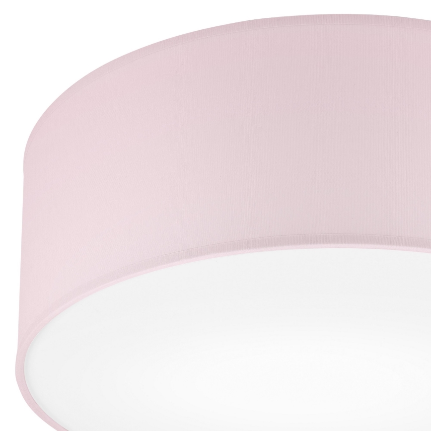 Plafoniera SIRJA PASTEL 1xE27/60W/230V diametro 35 cm rosa