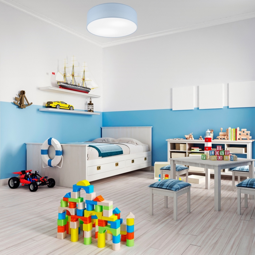 Plafoniera SIRJA PASTEL 2xE27/15W/230V Ø 45 cm blu