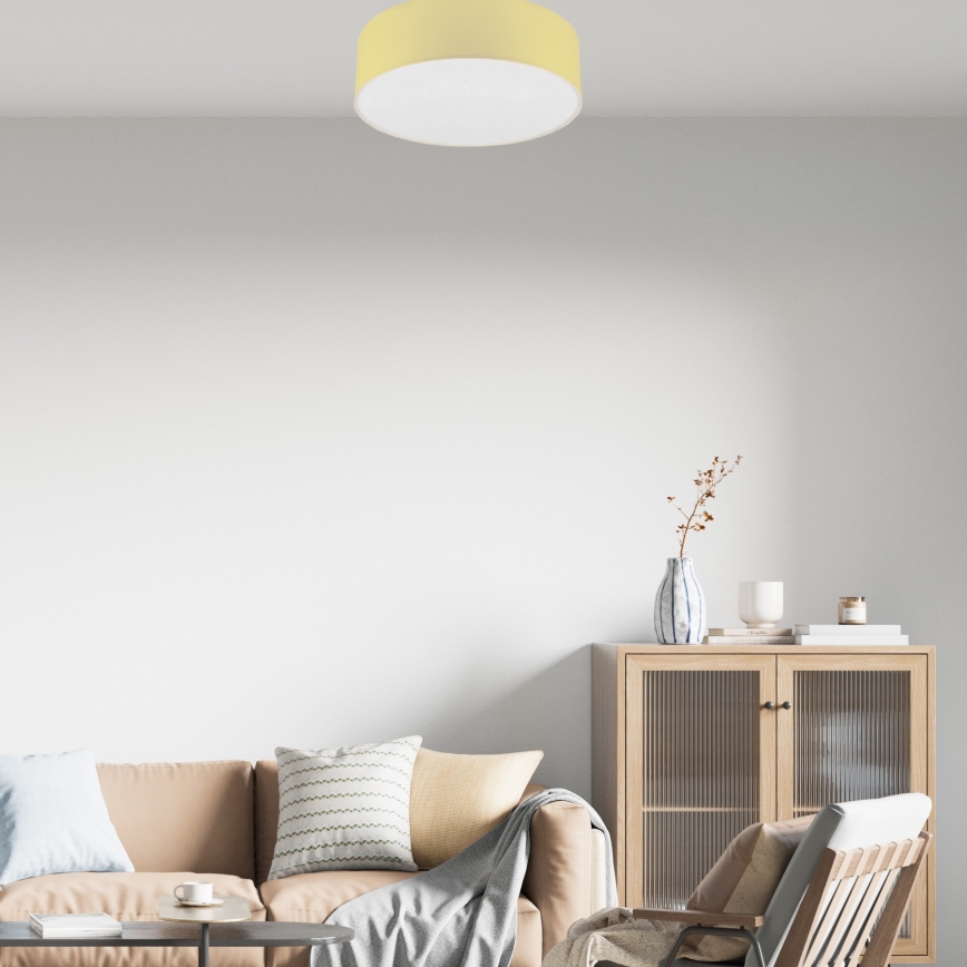 Plafoniera SIRJA PASTEL 2xE27/15W/230V Ø 45 cm gialla