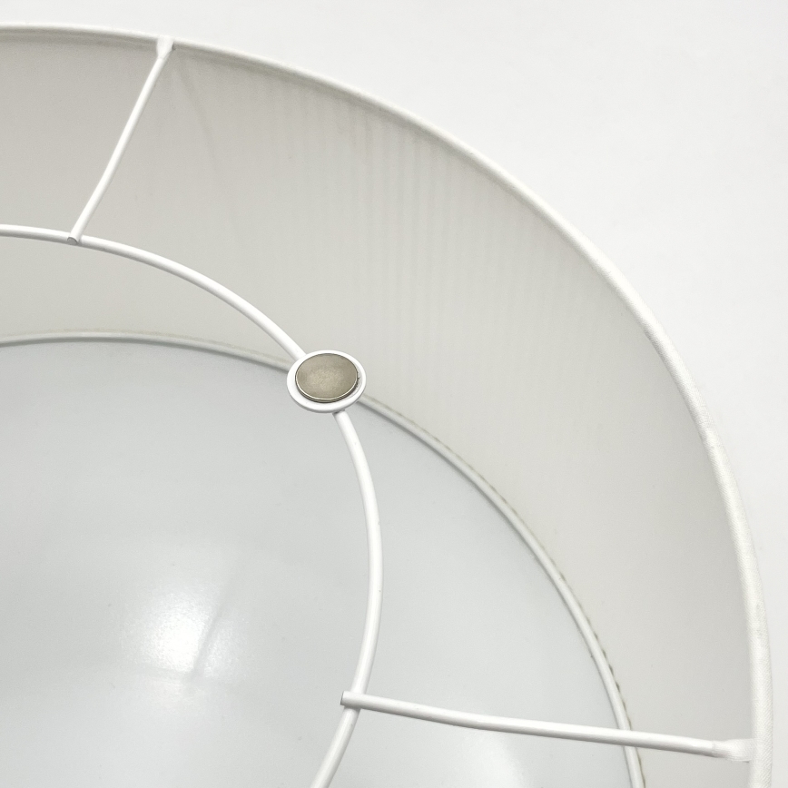Plafoniera SIRJA PLISADO 2xE27/15W/230V Ø 35 cm bianca