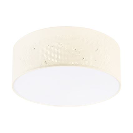 Plafoniera SIRJA PLISADO 2xE27/15W/230V Ø 35 cm crema