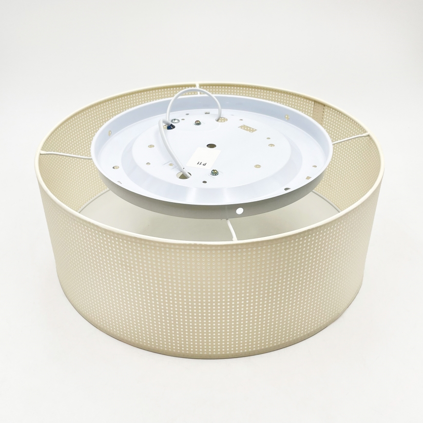 Plafoniera SIRJA PLISADO 2xE27/15W/230V Ø 35 cm crema