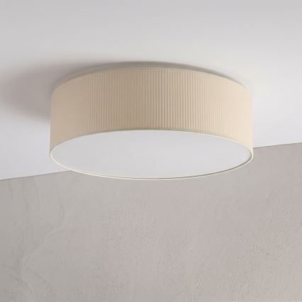 Plafoniera SIRJA PLISADO 4xE27/15W/230V Ø 45 cm crema