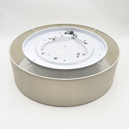Plafoniera SIRJA PLISADO 4xE27/15W/230V Ø 45 cm crema