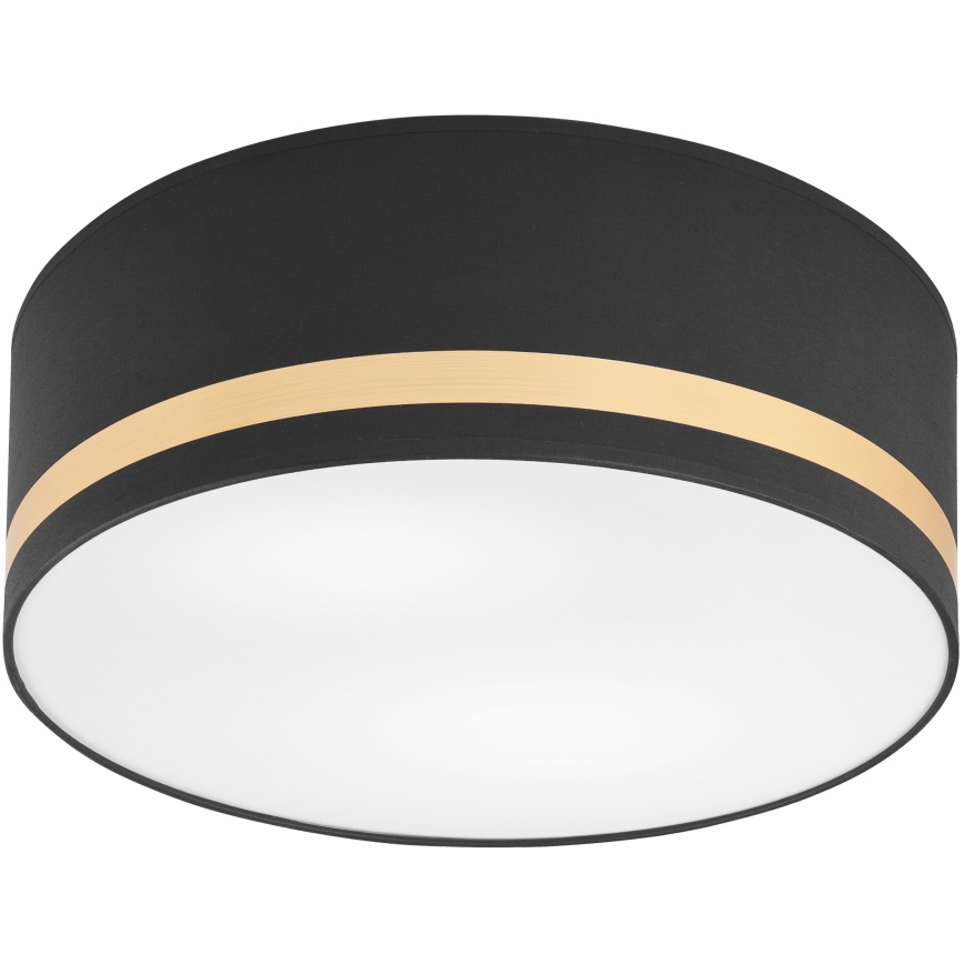 Plafoniera SIRJA STRIPE 2xE27/15W/230V diametro 35 cm nero