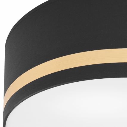 Plafoniera SIRJA STRIPE 2xE27/15W/230V diametro 35 cm nero