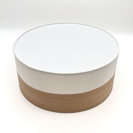 Plafoniera SIRJA WOOD 1xE27/15W/230V diametro 35 cm bianco/quercia