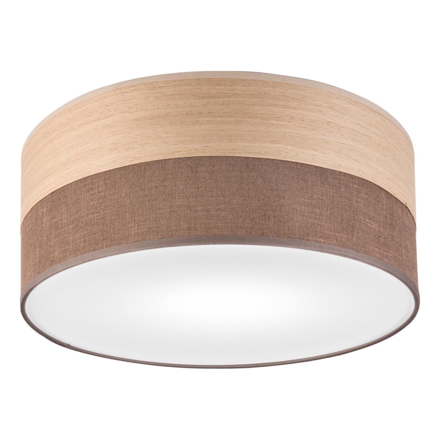 Plafoniera SIRJA WOOD 1xE27/15W/230V diametro 35 cm marrone/quercia