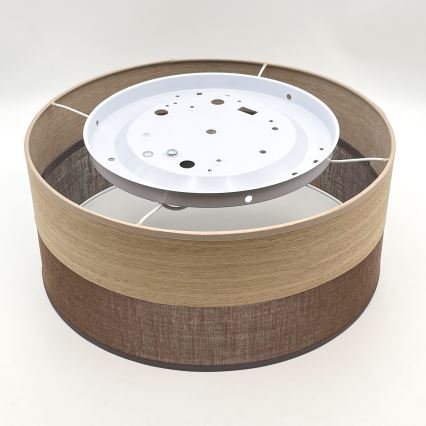 Plafoniera SIRJA WOOD 1xE27/15W/230V diametro 35 cm marrone/quercia