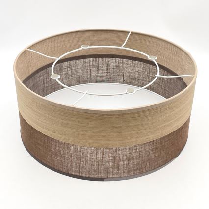Plafoniera SIRJA WOOD 1xE27/15W/230V diametro 35 cm marrone/quercia