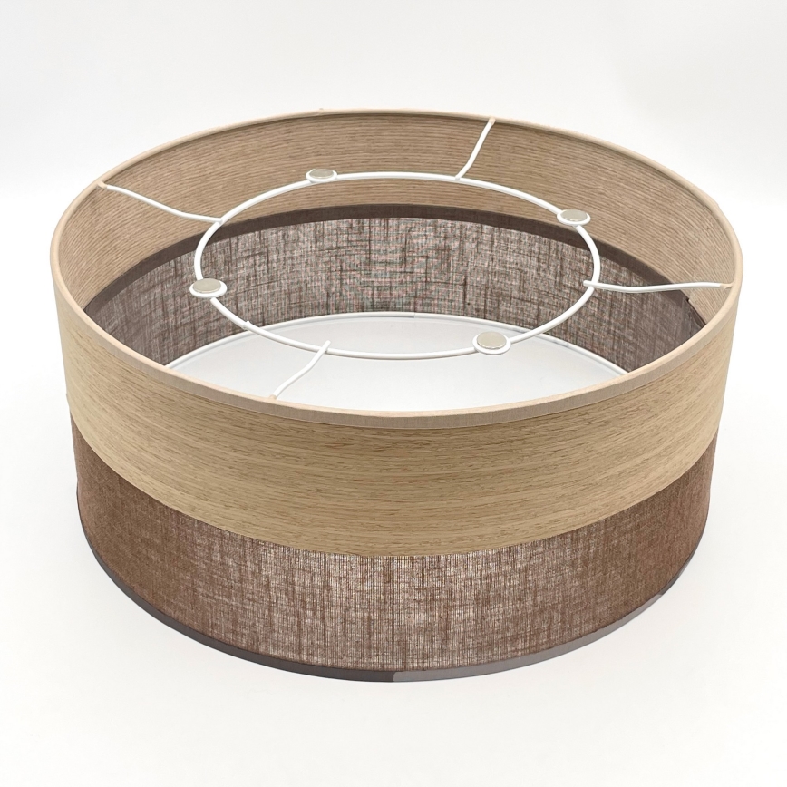 Plafoniera SIRJA WOOD 1xE27/15W/230V diametro 35 cm marrone/quercia