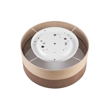 Plafoniera SIRJA WOOD 1xE27/15W/230V diametro 35 cm marrone/quercia